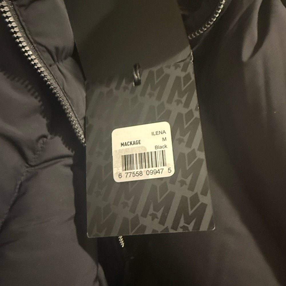 NWT Mackage Ilena Down Jacket. Black, Sz Med. Great Luxury Gift for the Holidays - Picture 6 of 15